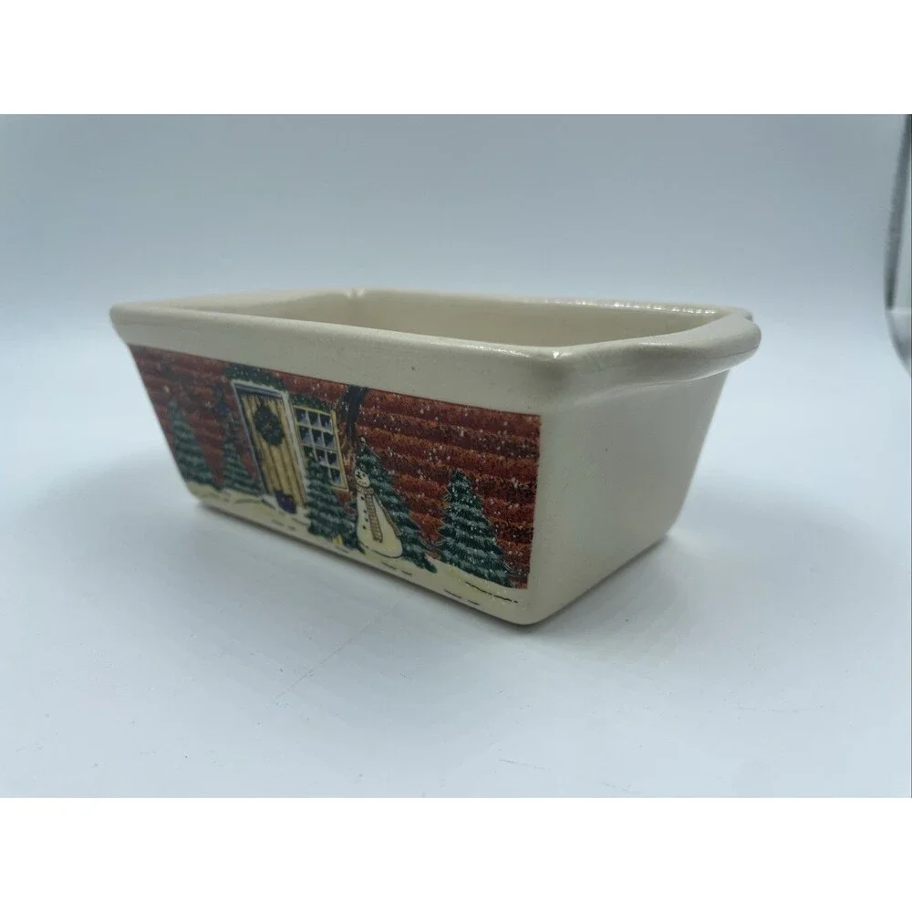 MINI CERAMIC LOAF BAKING DISHES-Nantucket Home-Christmas/Holiday/Winter